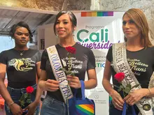 Candidatas al Reinado Nuestra Belleza Trans visitaron CaliDiversidad y dialogaron sobre inclusión y equidad en Santiago de Cali