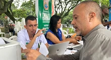 Hacienda atendió a los veteranos de la Fuerza Pública en la Feria de Servicios ‘Volvamos a Mi Cali Bella’