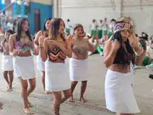 Intercambio cultural con la comunidad indígena Wounaan en la Institución Etnoeducativa Santa Rosa