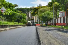 Alcalde Eder supervisa recuperación de la nueva vía de la Calle 9C con Carrera 54, que pronto estará lista