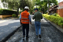Alcalde Eder supervisa recuperación de la nueva vía de la Calle 9C con Carrera 54, que pronto estará lista
