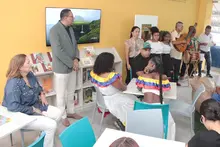 Así recuperamos a Cali con educación de calidad: la IEO Cristóbal Colón recibe la nueva Sala de Lectura “Manglar”