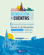 La Secretaría de Paz y Cultura Ciudadana invita a participar en la consulta de temas de interés para la Rendición de Cuentas 2025 