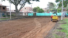 Alcaldía continúa la recuperación de espacios deportivos: cancha del barrio Manuela Beltrán inició transformación