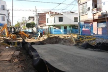 Avanza preparación de la vía para adoquinamiento del primer recorrido de la salsa en el barrio Obrero