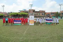 Alcaldía promueve el deporte para la reconciliación. En El Retiro se jugó el Torneo Relámpago Goles Sin Fronteras