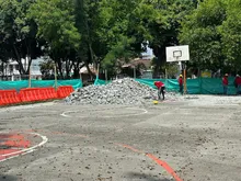 Cancha del barrio La Rivera comenzó a ser recuperada gracias a obras con presupuesto participativo