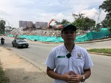  residuos de construcción y demolición en la Estación de Transferencia de la 50