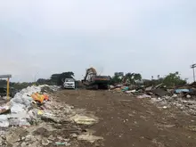  residuos de construcción y demolición en la Estación de Transferencia de la 50