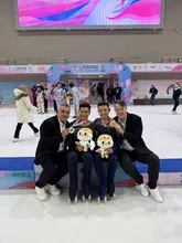 Patinadores artísticos caleños le dieron oro, plata y bronce a Colombia en el ‘Mundial de China’