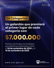 Alcaldía de Cali abre la convocatoria para los Premios de  Periodismo Alfonso Bonilla Aragón 2025