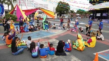 Con mucha alegría y colorido, niños de Cali celebraron el Halloween en la Unidad Deportiva ‘Jaime Aparicio’