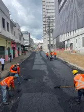 Alcaldía Eder adelantó pavimentación de vías aledañas al bunker de la Fiscalía durante el primer puente festivo de noviembre
