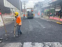 Alcaldía Eder adelantó pavimentación de vías aledañas al bunker de la Fiscalía durante el primer puente festivo de noviembre