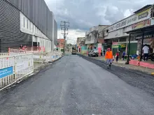 Alcaldía Eder adelantó pavimentación de vías aledañas al bunker de la Fiscalía durante el primer puente festivo de noviembre