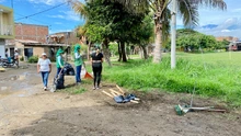 Comunidad y Promotores ‘Mi Cali Bella’ transforman zona verde  en Manuela Beltrán