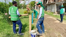 Comunidad y Promotores ‘Mi Cali Bella’ transforman zona verde  en Manuela Beltrán