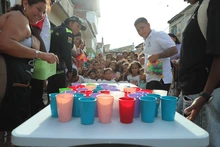 Con mucho entusiasmo, más de 90 niños y niñas del barrio Sucre disfrutaron una fiesta de color y esperanza