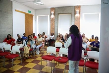 Más allá del asfalto: mujeres de la Cuadrilla Rosa de la Secretaría de Infraestructura avanzan en capacitaciones sobre temas de equidad de género 