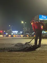 ¡Trabajo las 24 horas! Alcaldía Eder recupera vías importantes en el norte de la ciudad durante la noche 