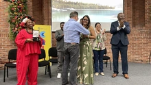 Ana Catalina Castro, directora de Jurídica Pública, recibe la Cruz de Oro en lanzamiento de la XIX versión de las fiestas de San Pacho en Cali