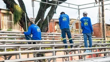 Inició el montaje de las graderías para la 68 Feria de Cali