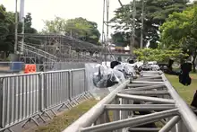 Las graderías y montaje del Salsódromo de la 68 Feria de Cali están casi listos en la Autopista Suroriental