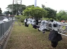 Las graderías y montaje del Salsódromo de la 68 Feria de Cali están casi listos en la Autopista Suroriental