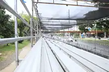 Las graderías y montaje del Salsódromo de la 68 Feria de Cali están casi listos en la Autopista Suroriental
