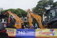 Feria de Cali inició con la presentación de la nueva maquinaria para la recuperación de sus vías