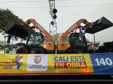 Feria de Cali inició con la presentación de la nueva maquinaria para la recuperación de sus vías