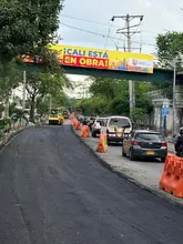 ¡Diciendo y haciendo! Primeros 600 metros de la Avenida Ciudad de Cali ya están siendo pavimentados 