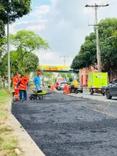 ¡Diciendo y haciendo! Primeros 600 metros de la Avenida Ciudad de Cali ya están siendo pavimentados 