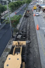 En 480 metros lineales avanza la rehabilitación vial de la Avenida Ciudad de Cali