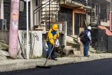 Inició la pavimentación de la vía al Aguacatal