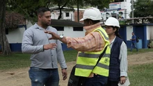 Secretario del Deporte y la Recreación supervisó el avance de obras en escenarios de El Vallado y Lourdes