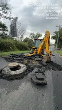 Fuertes lluvias generan afectaciones temporales en obra de la carrera 118, en la comuna 22