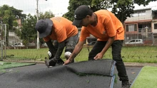 Nueva cancha sintética para el Polideportivo Farallones