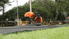 Nueva cancha sintética para el Polideportivo Farallones
