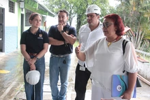 La Secretaría de Educación revisa el avance de las obras de mejoramiento en sedes educativas de las comunas 1, 3 y 19