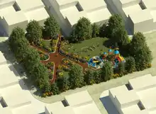 Diseños incluyentes transformarán el ‘parque de las bancas rojas’ en Ciudad 