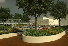 Diseños incluyentes transformarán el ‘parque de las bancas rojas’ en Ciudad 