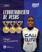 Luz Adriana Solís, pesista de ‘Cali Élite’, se acerca al Mundial Sub-17: ya tiene cupo en los Suramericanos de la Juventud