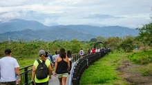 Gran respuesta de los caleños durante la caminata en el Ecoparque de la Biodiversidad COP16