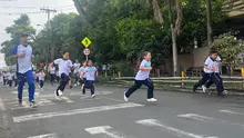 Cientos de estudiantes recorrieron el barrio Villa Colombia en la ‘III Carrera de la Mujer Villacolombiana’
