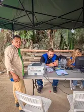 Jornada interinstitucional acerca servicios del Sisbén a los ‘chaneros’ en la Estación de Transferencia de la carrera 50