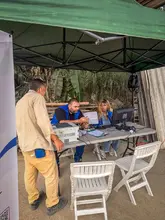 Jornada interinstitucional acerca servicios del Sisbén a los ‘chaneros’ en la Estación de Transferencia de la carrera 50
