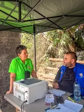 Jornada interinstitucional acerca servicios del Sisbén a los ‘chaneros’ en la Estación de Transferencia de la carrera 50