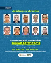 Cali pone en la mira a los homicidas: autoridades lanzan cartel de los más buscados con recompensa de hasta $100 millones