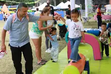 “Nos sacó de la rutina”: así se vivió el primer Festival de la Familia de la Alcaldía de Cali en El Guabal